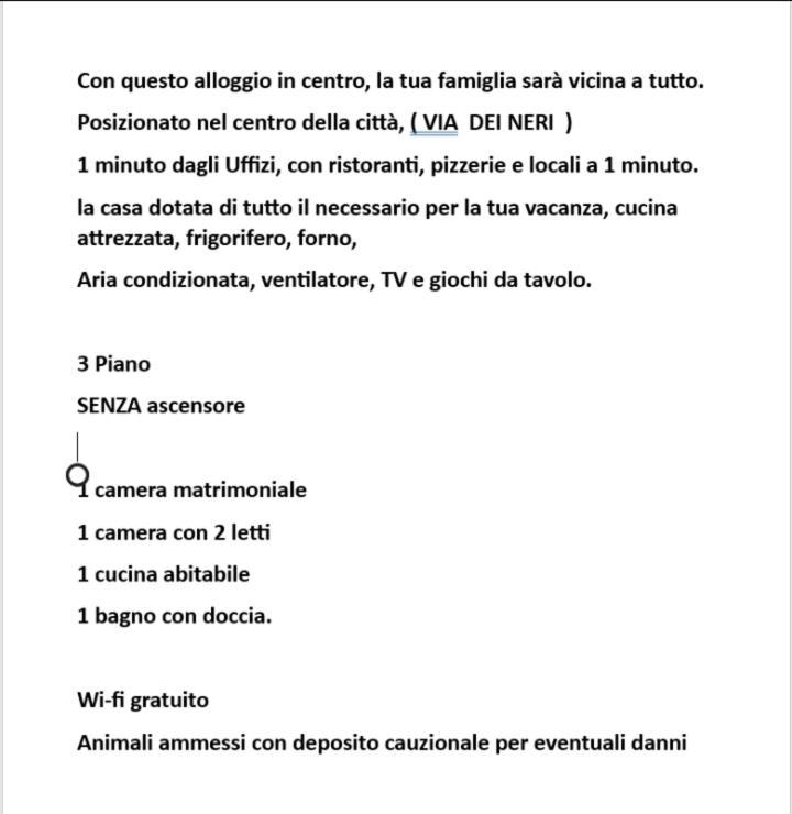 Apartamento De' Neri Florencia